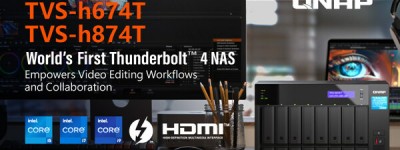 QNAP 推出全球首款 Thunderbolt™ 4 NAS TVS-h674T/TVS-h874T，搭载第 12 代 Intel® Core™ i5、i7、i9 处理器